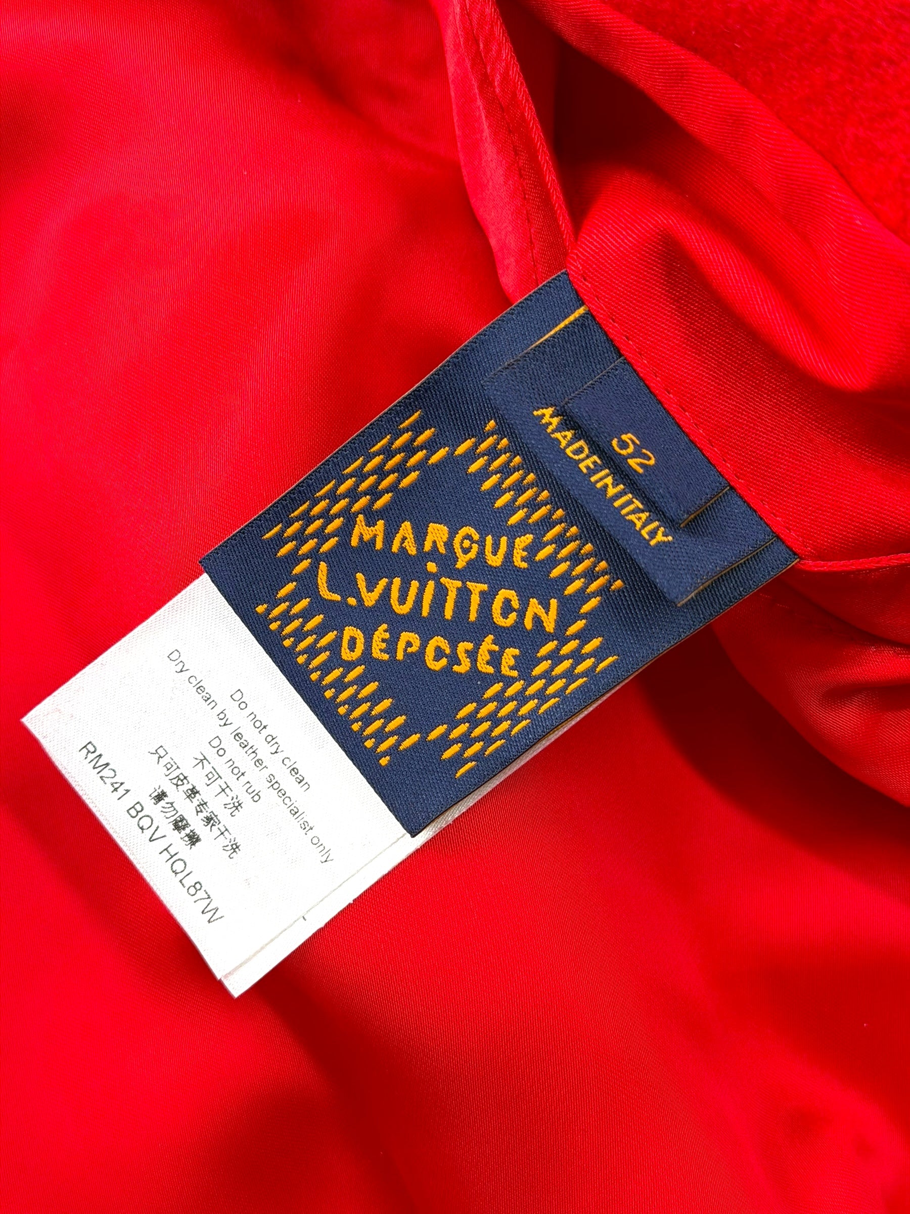 Louis Vuitton Mix Leather Pearl/Crystal Varsity Blouson 52 (L)