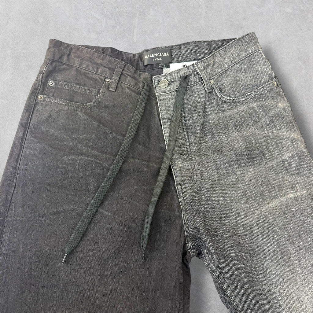 Balenciaga Fifty-Fifty Black Jeans M (34)