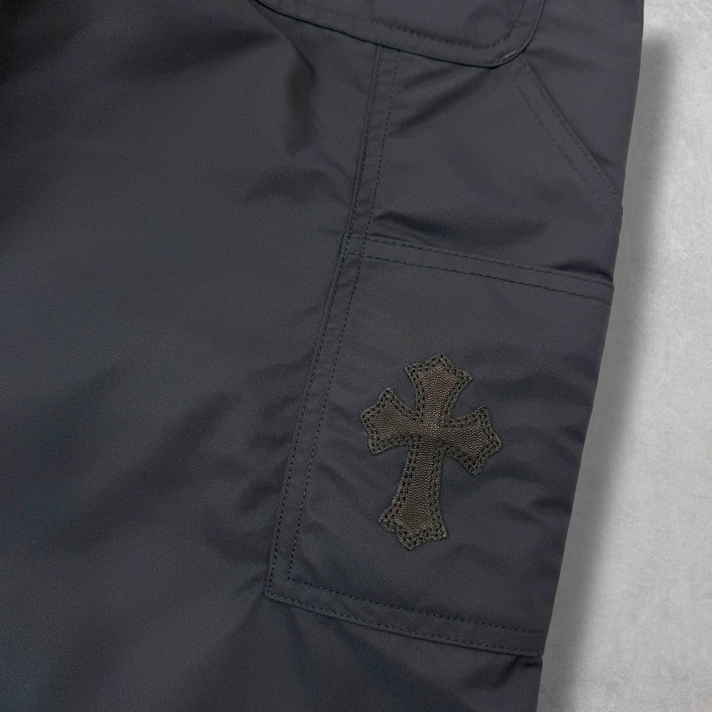 Chrome Hearts Double Knee Leather Carpenter Shorts 29