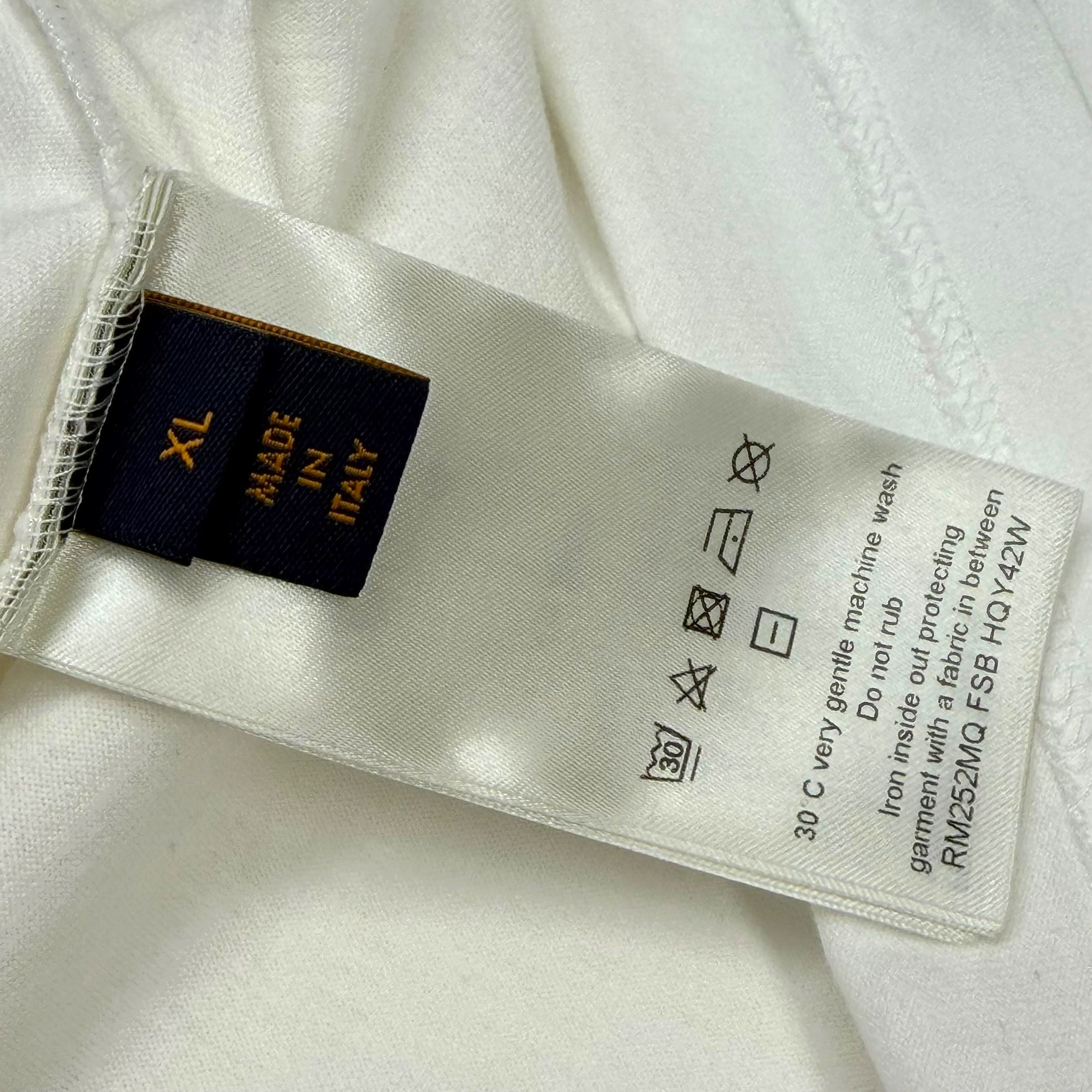 Louis Vuitton Monogram Gradient White Tee XL
