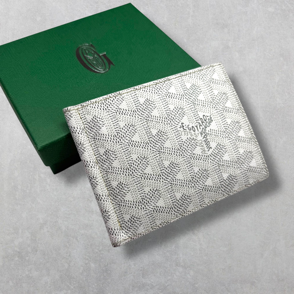 Goyard Saint-Thomas Bill Fold Wallet White Goyardine