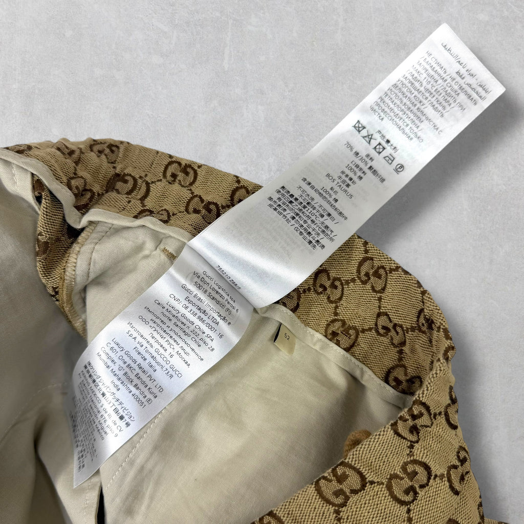 Gucci GG Supreme Cotton-Blend Pants 52 (L)