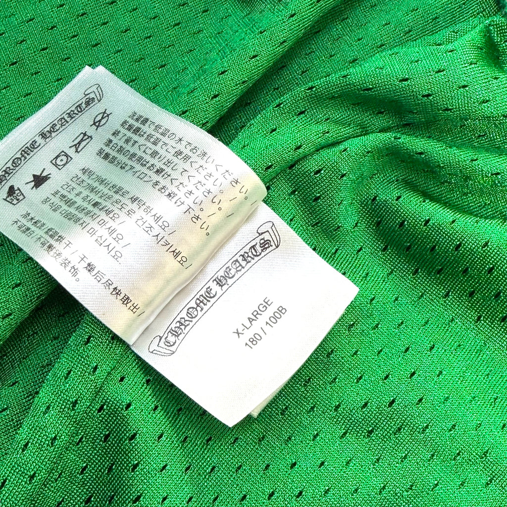 Chrome Hearts Green Mesh Warm Up Shorts XL