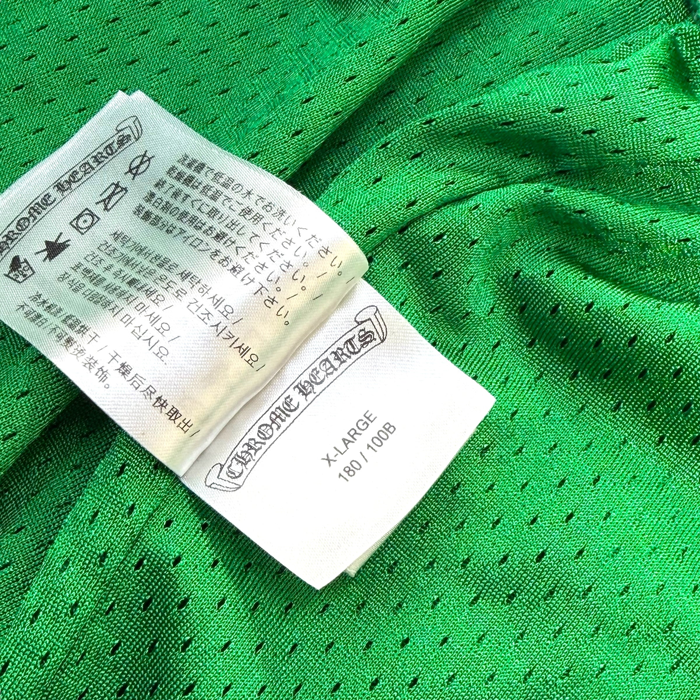 Chrome Hearts Green Mesh Warm Up Shorts XL