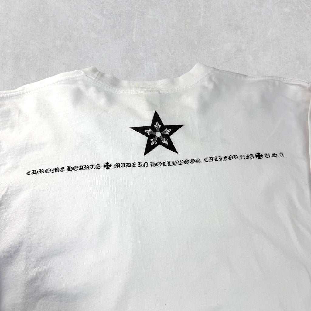 Vintage Chrome Hearts Star Collar Long Sleeve White L
