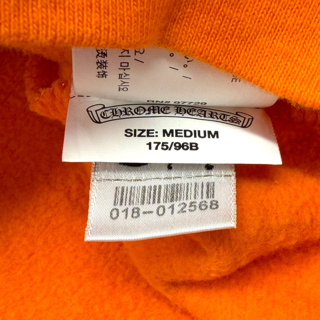 Chrome Hearts Off-White Scroll Orange Hoodie M