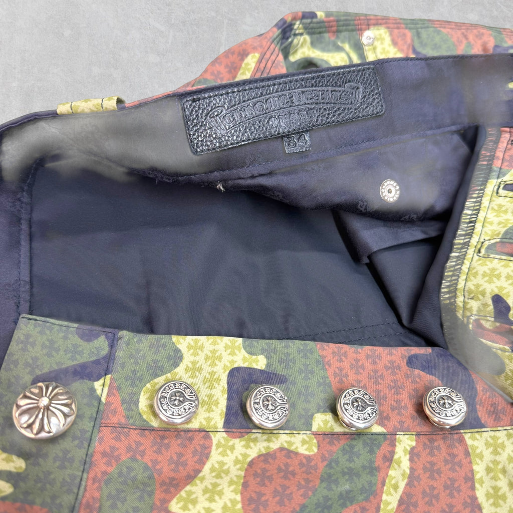 Chrome Hearts Monogram Camo Double Knee Pants 34