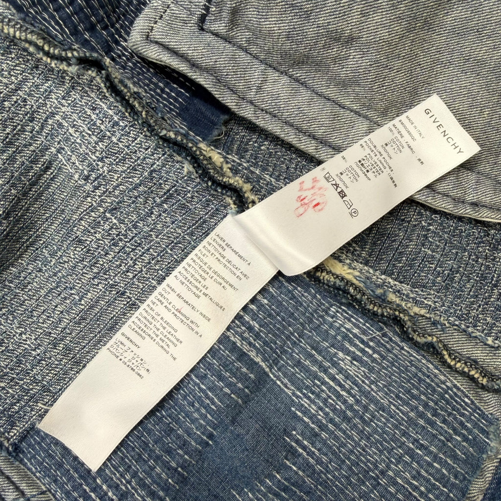 Givenchy Blue Classic 4G Rivet Denim Jacket XXL