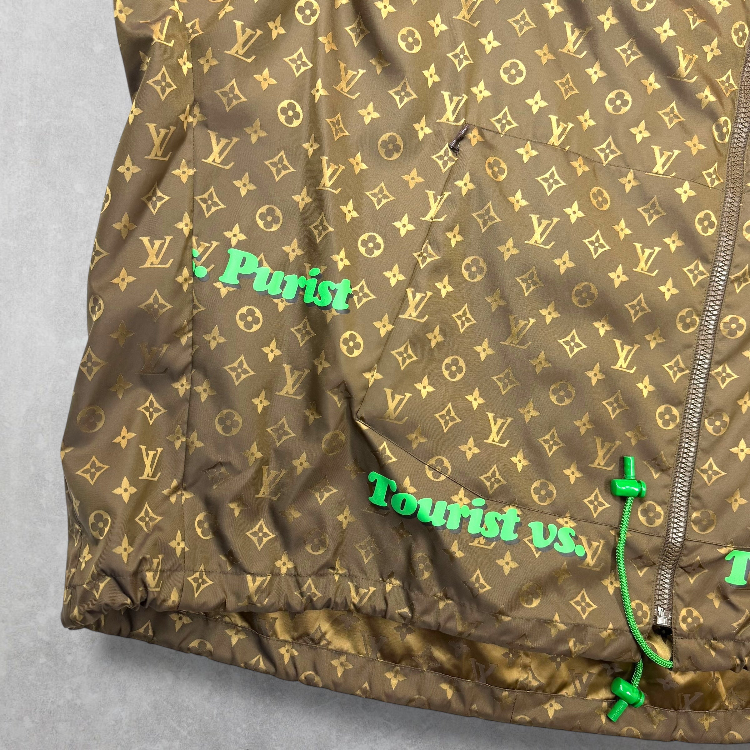 Louis Vuitton "Tourist vs. Purist" Monogram Windbreaker 52 (L)