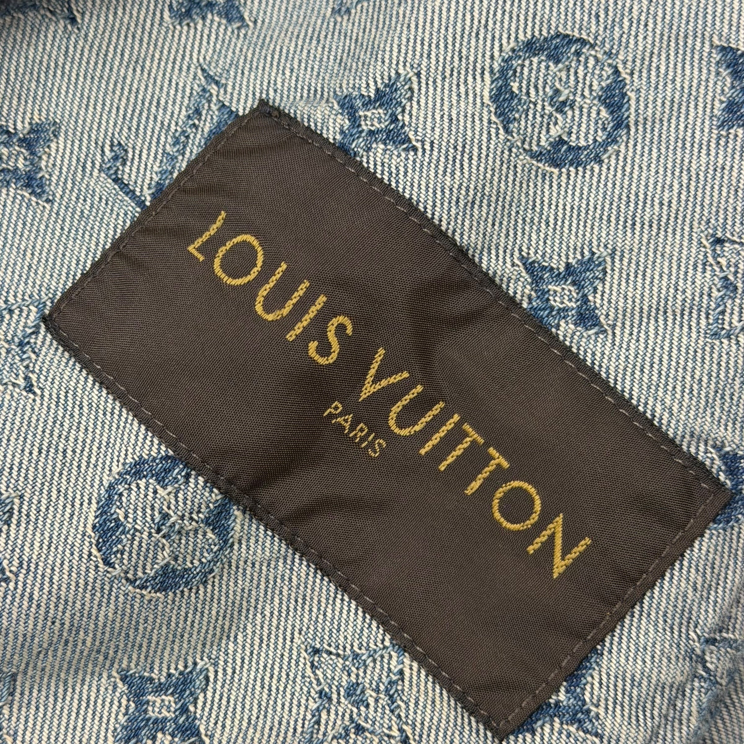 Louis Vuitton x Supreme Monogram Denim Jacket 52 (L)