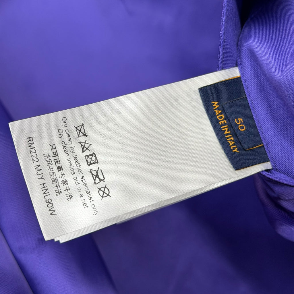 Louis Vuitton Frog Purple Varsity Jacket 50 (L)