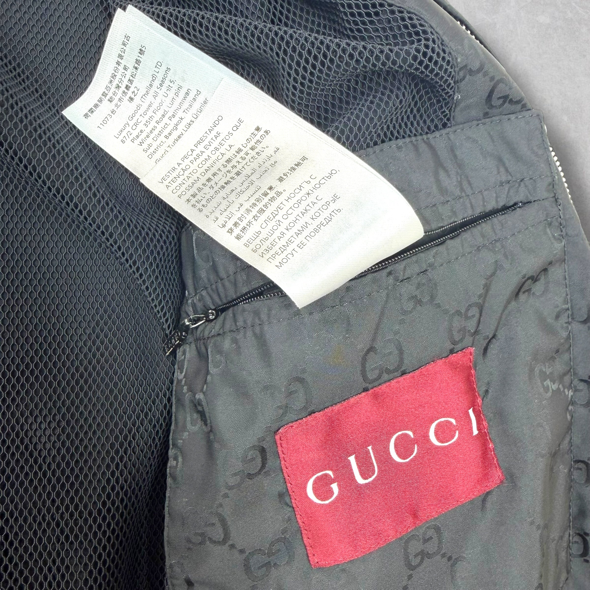 Gucci GG Nylon Jacquard Zip Jacket 46 (L)