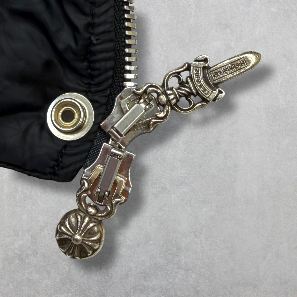 Chrome Hearts Black Monogram Puffer Down Jacket XL