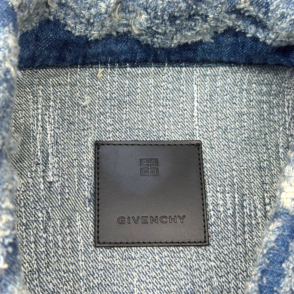 Givenchy Blue Classic 4G Rivet Denim Jacket XXL