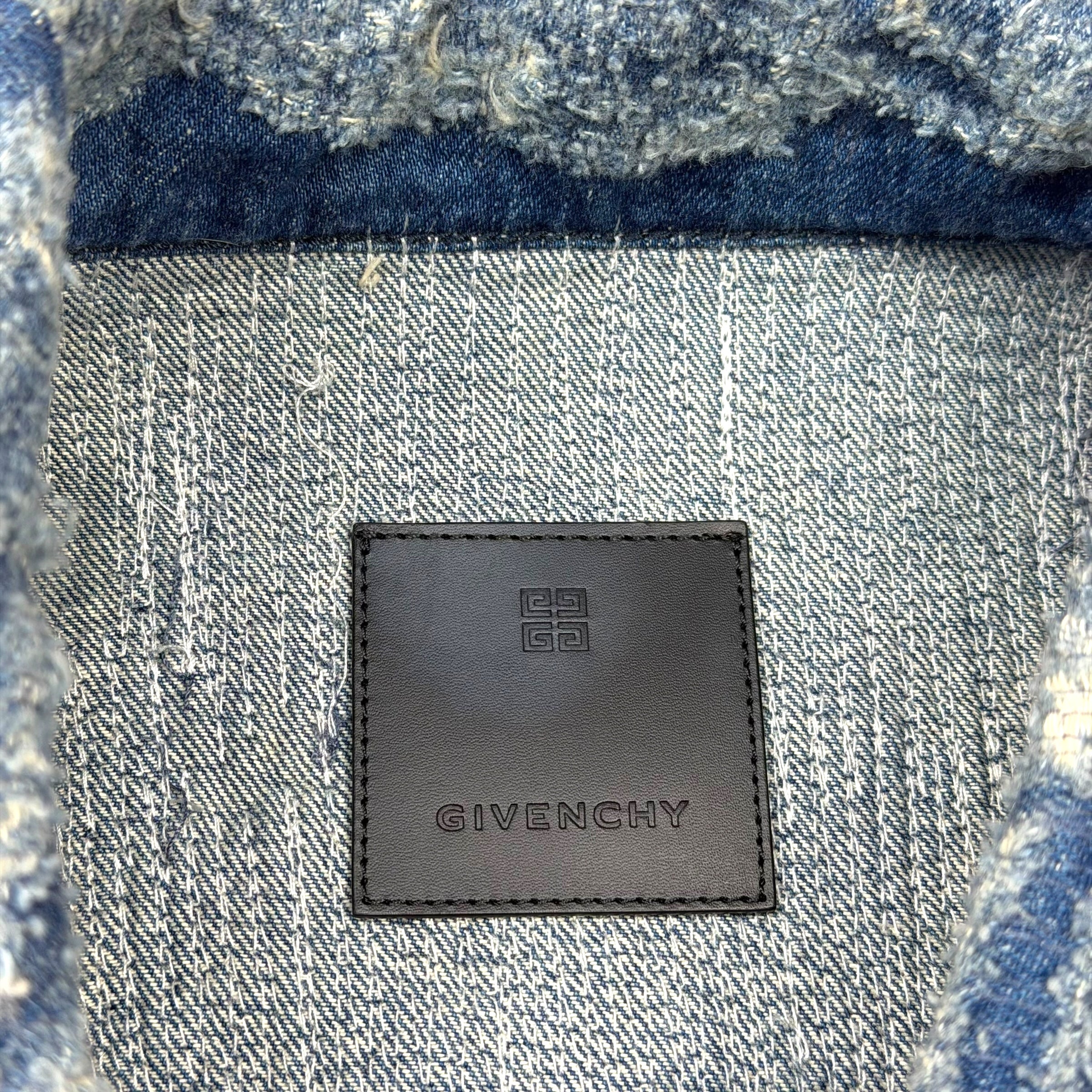 Givenchy Blue Classic 4G Rivet Denim Jacket XXL