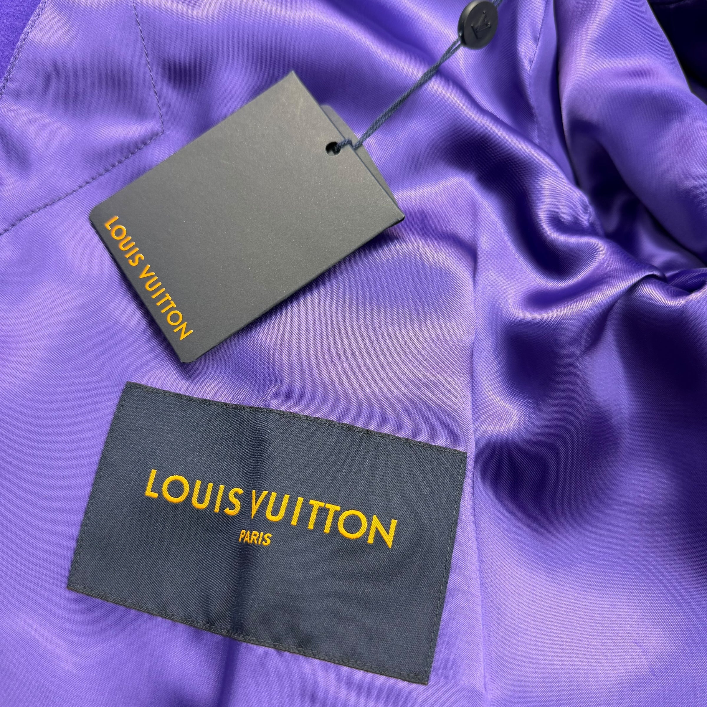 Louis Vuitton Frog Purple Varsity Jacket 50 (L)