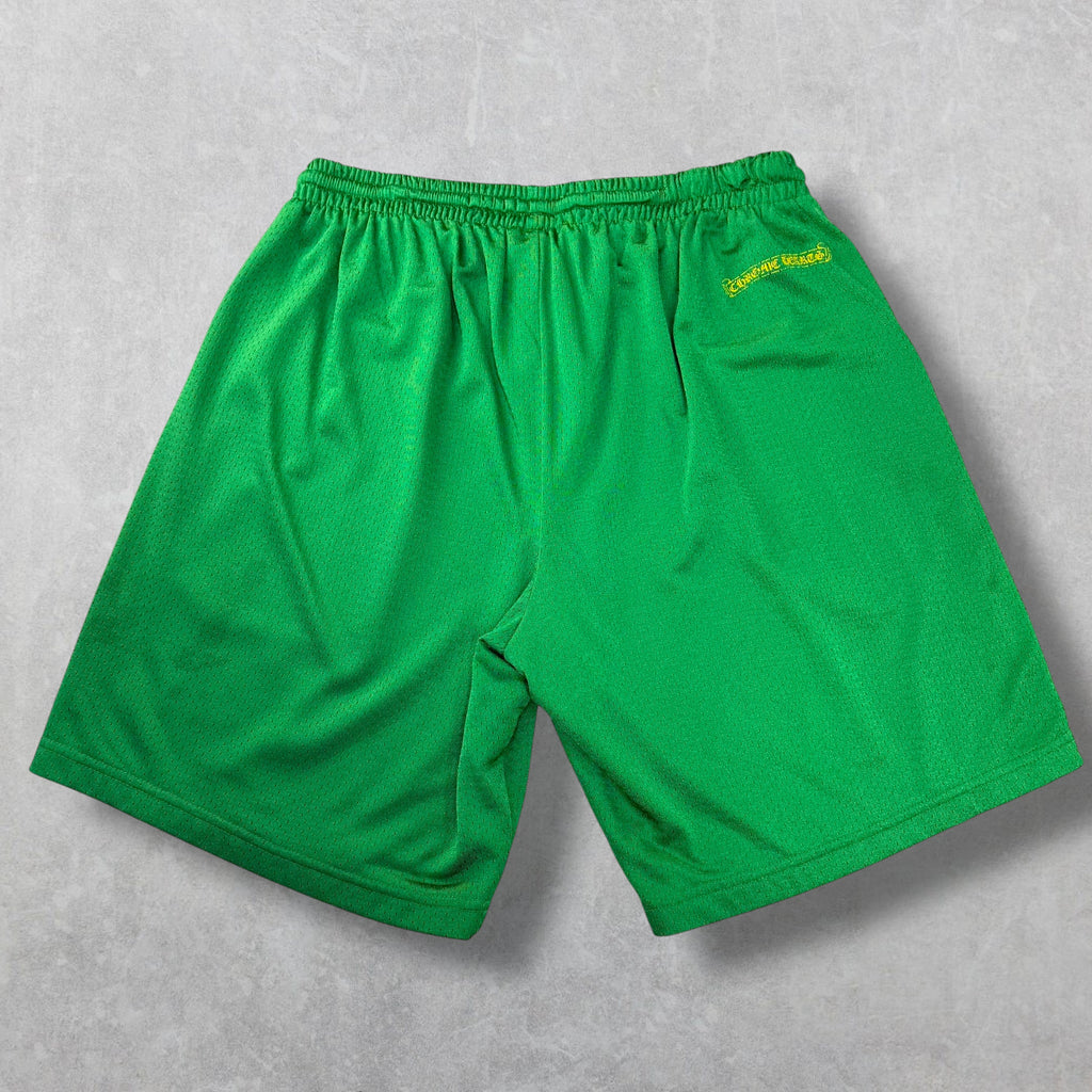 Chrome Hearts Green Mesh Warm Up Shorts XL