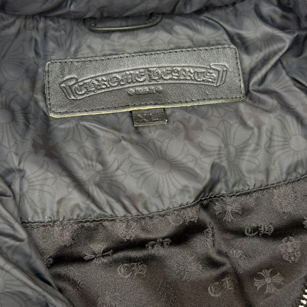 Chrome Hearts Black Monogram Puffer Down Jacket XL