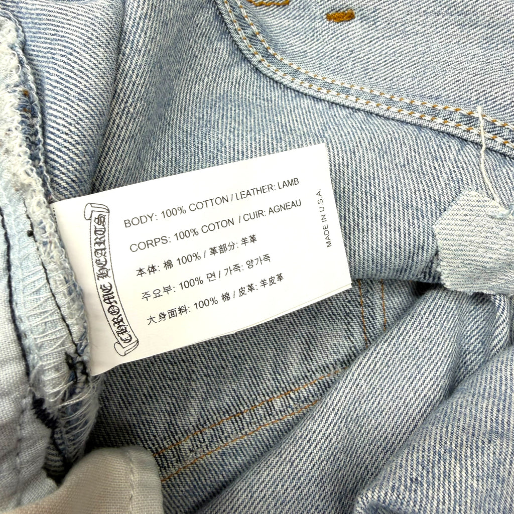 Chrome Hearts Levi's 501 Cross Patch Blue Jeans 36