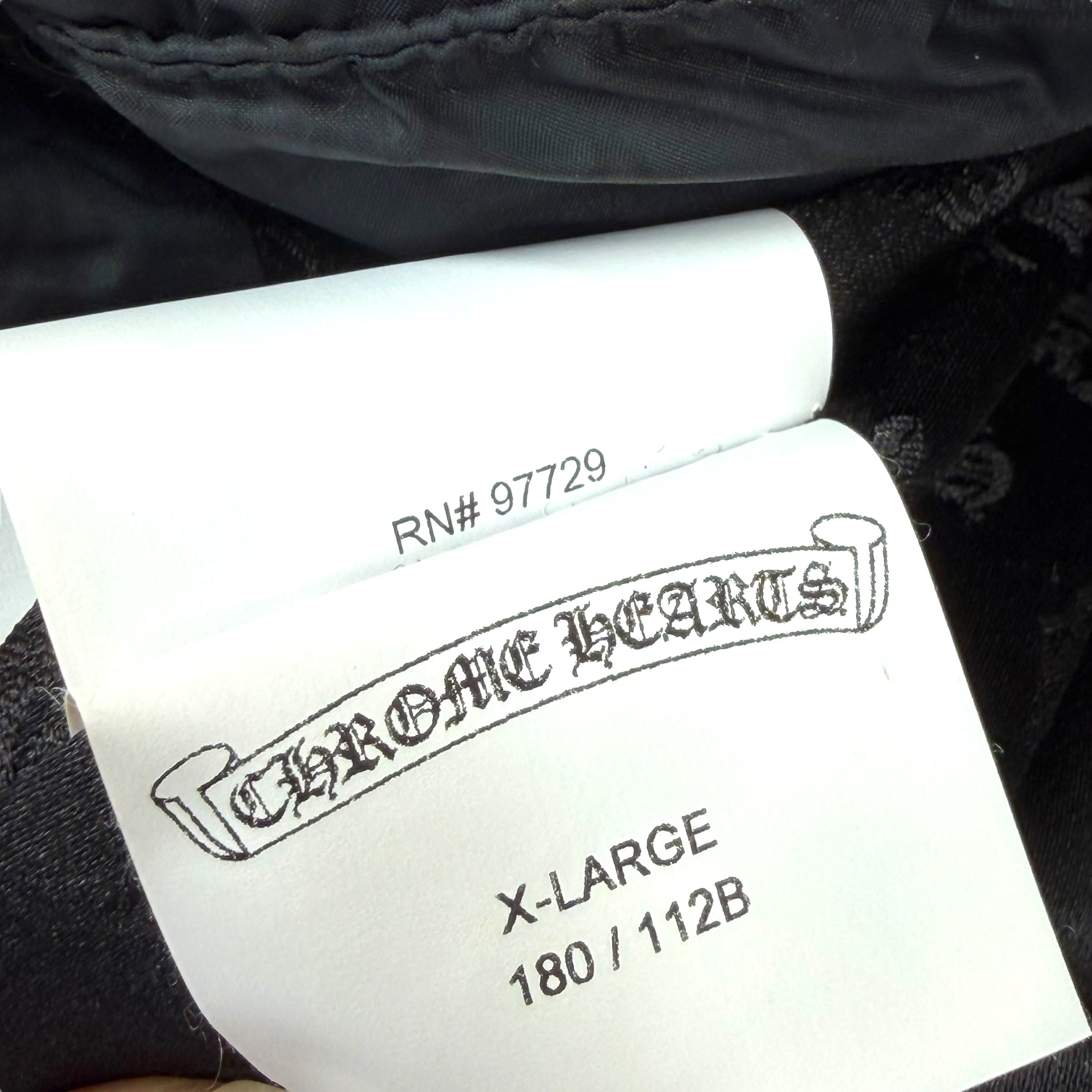 Chrome Hearts Black Monogram Puffer Down Jacket XL