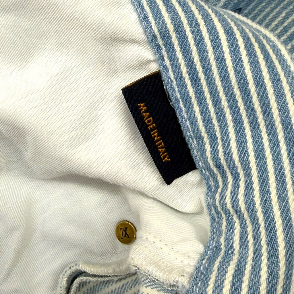 Louis Vuitton Watercolor Stripe Denim Cargo Pants 34