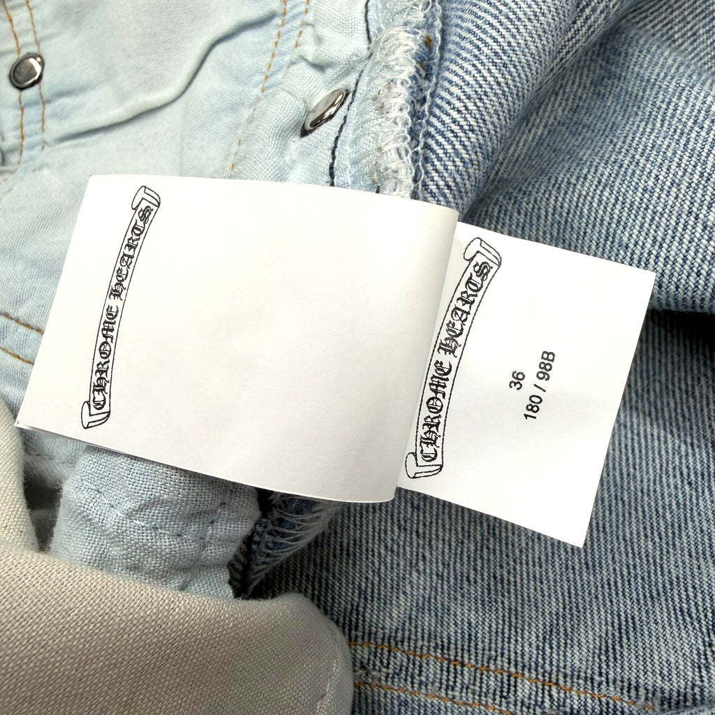 Chrome Hearts Levi's 501 Cross Patch Blue Jeans 36