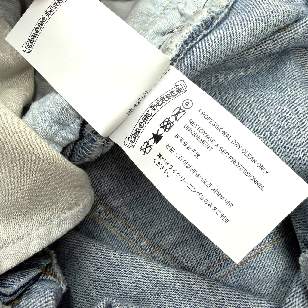 Chrome Hearts Levi's 501 Cross Patch Blue Jeans 36
