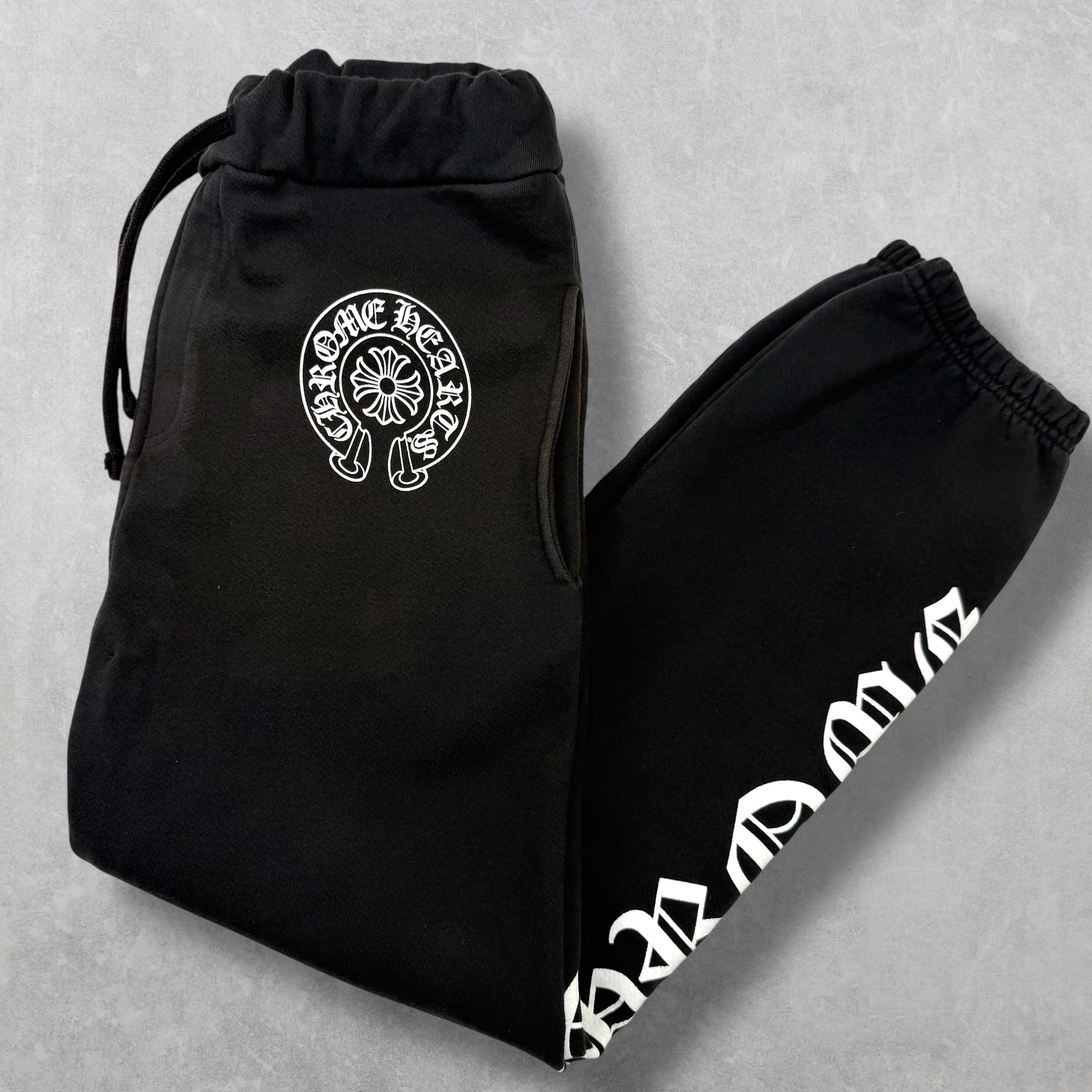 Chrome Hearts Horseshoe Logo Spell Out Sweatpants XS