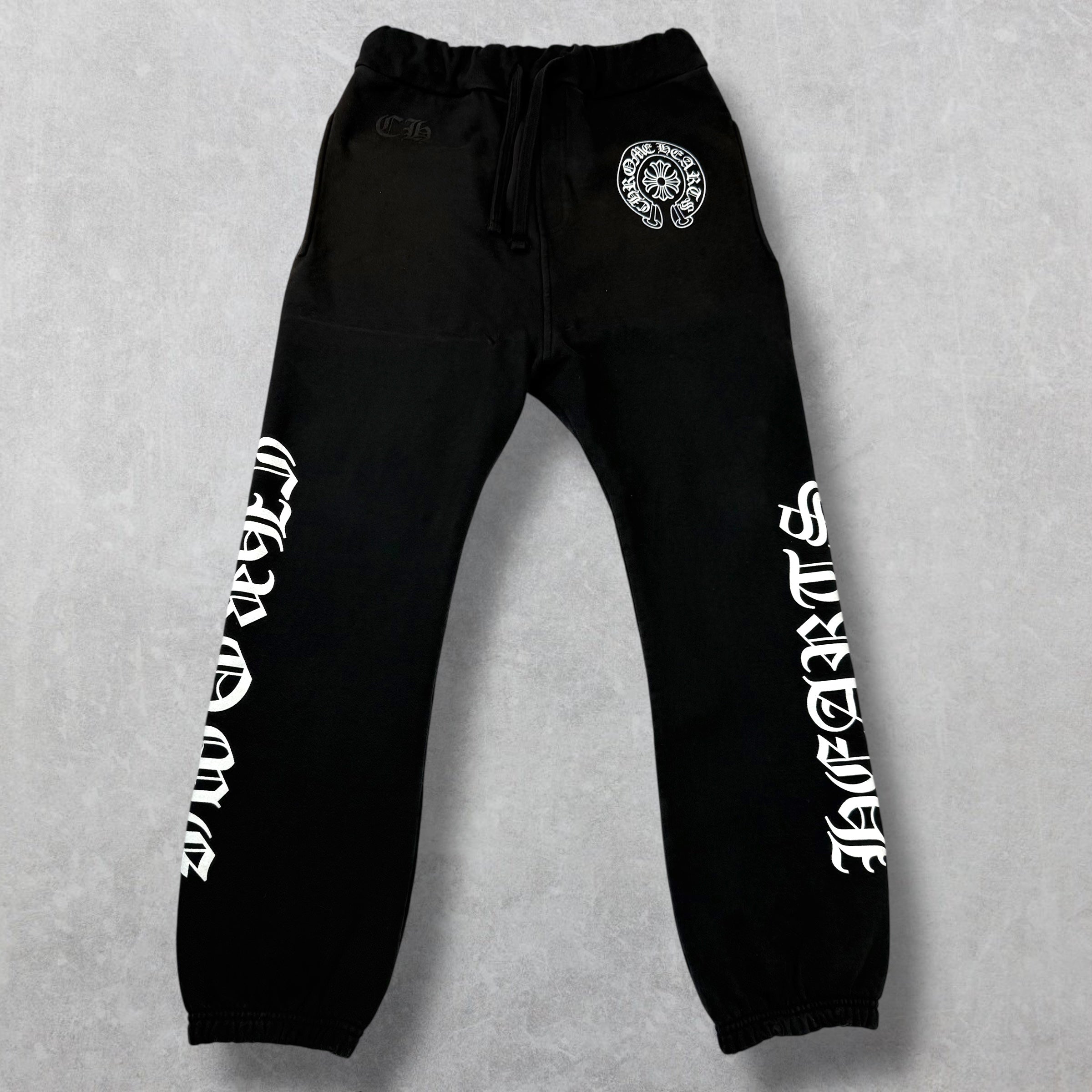 Chrome Hearts Horseshoe Logo Spell Out Sweatpants XS