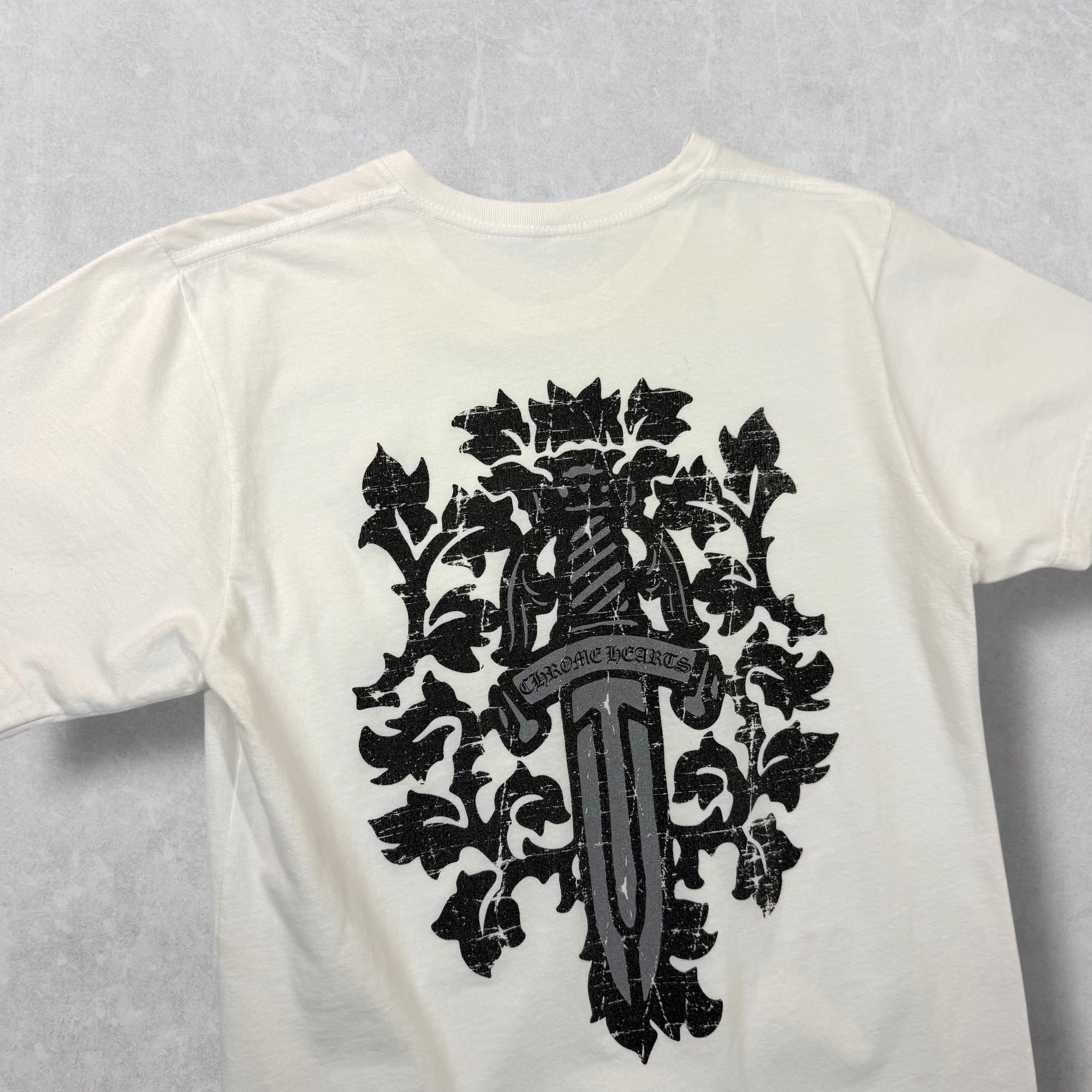 Chrome Hearts White Vine Sword Tee Small
