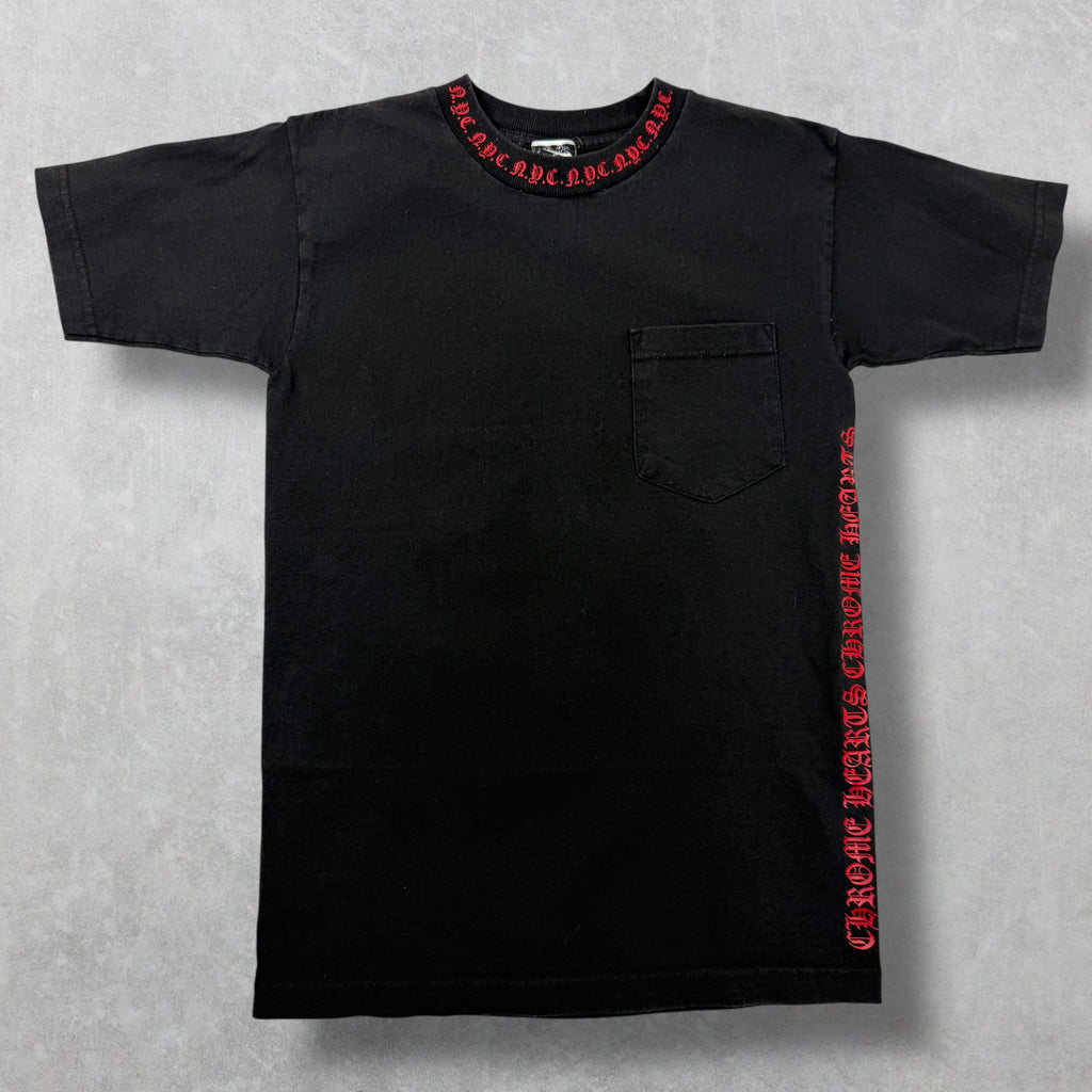 Vintage Chrome Hearts NYC Neck Logo Tee Small