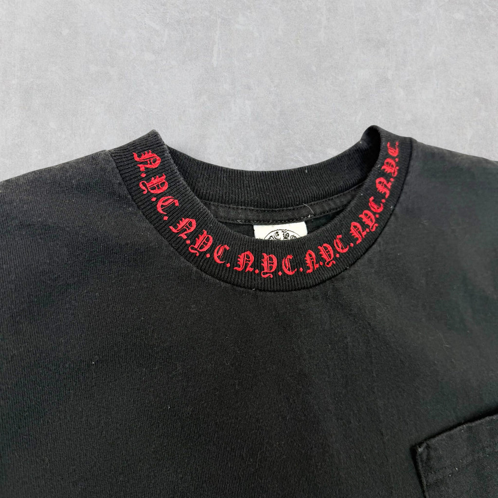 Vintage Chrome Hearts NYC Neck Logo Tee Small