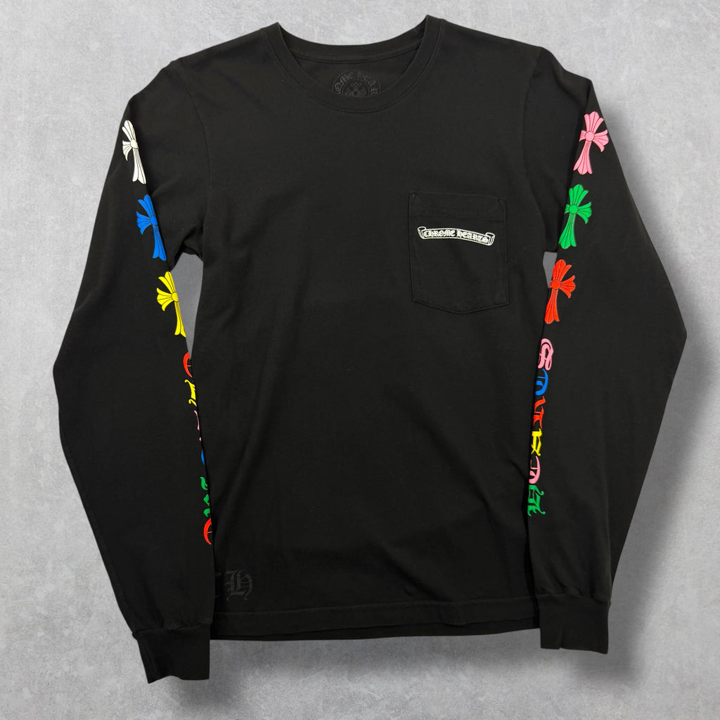 Chrome Hearts Multicolor Cross Logo Long Sleeve Small