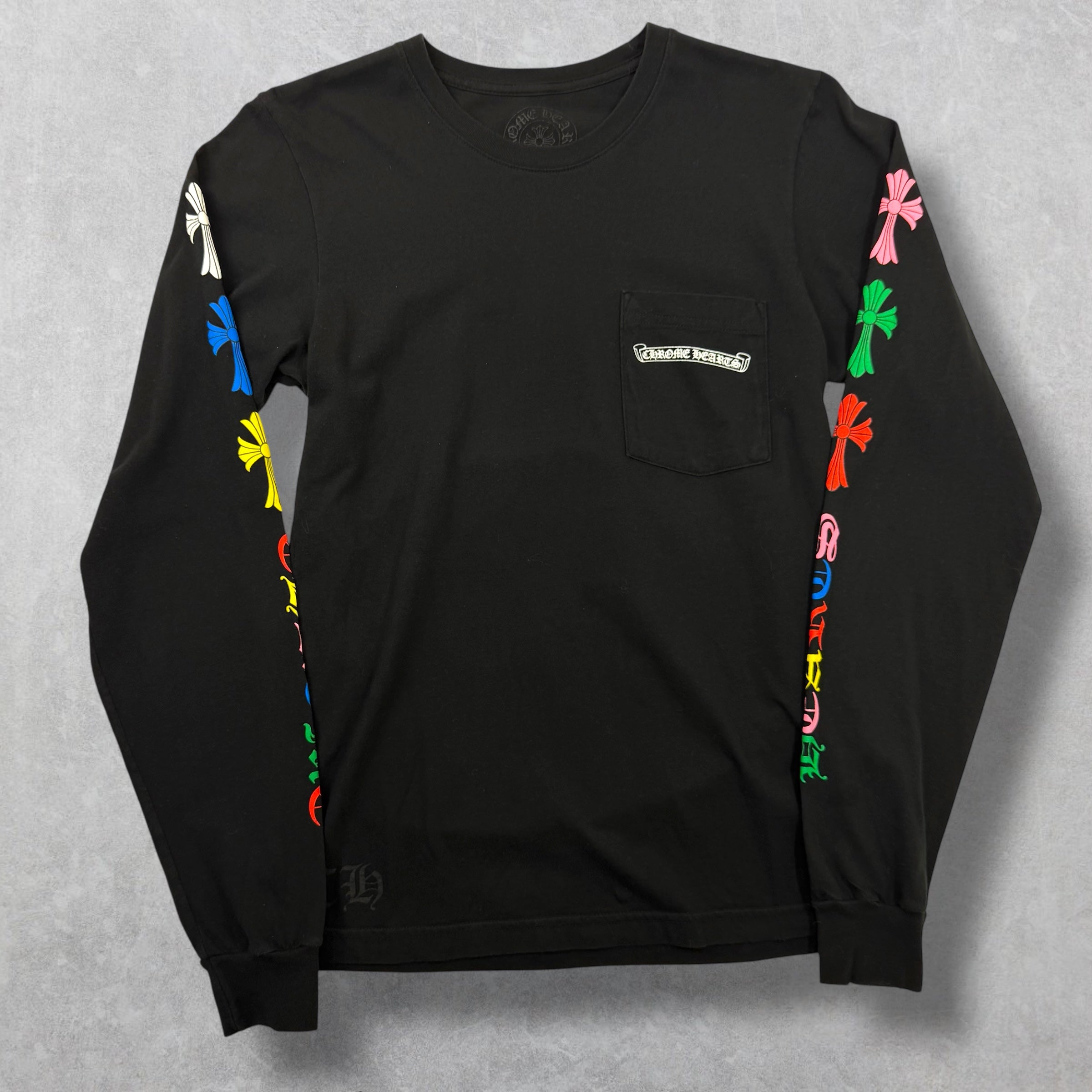 Chrome Hearts Multicolor Cross Logo Long Sleeve Small
