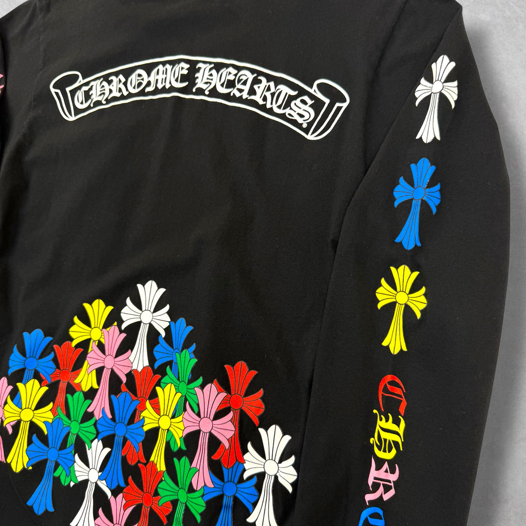 Chrome Hearts Multicolor Cross Logo Long Sleeve Small
