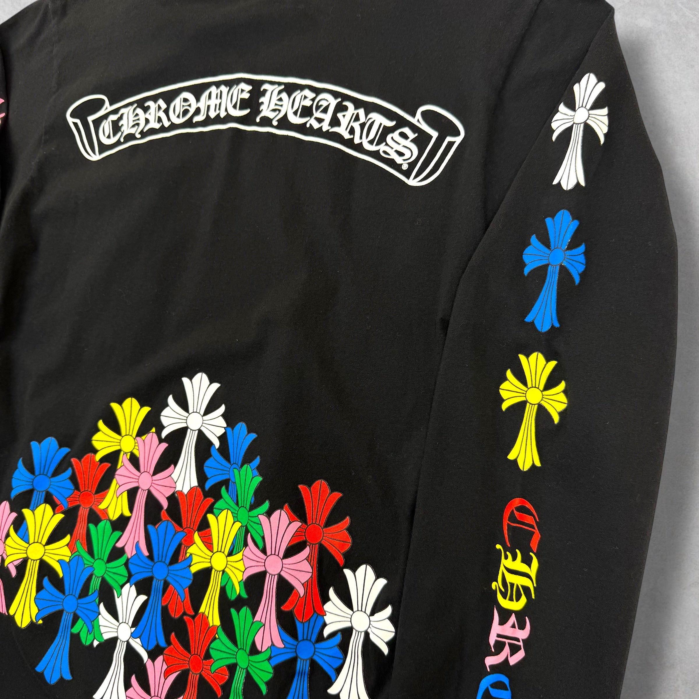 Chrome Hearts Multicolor Cross Logo Long Sleeve Small