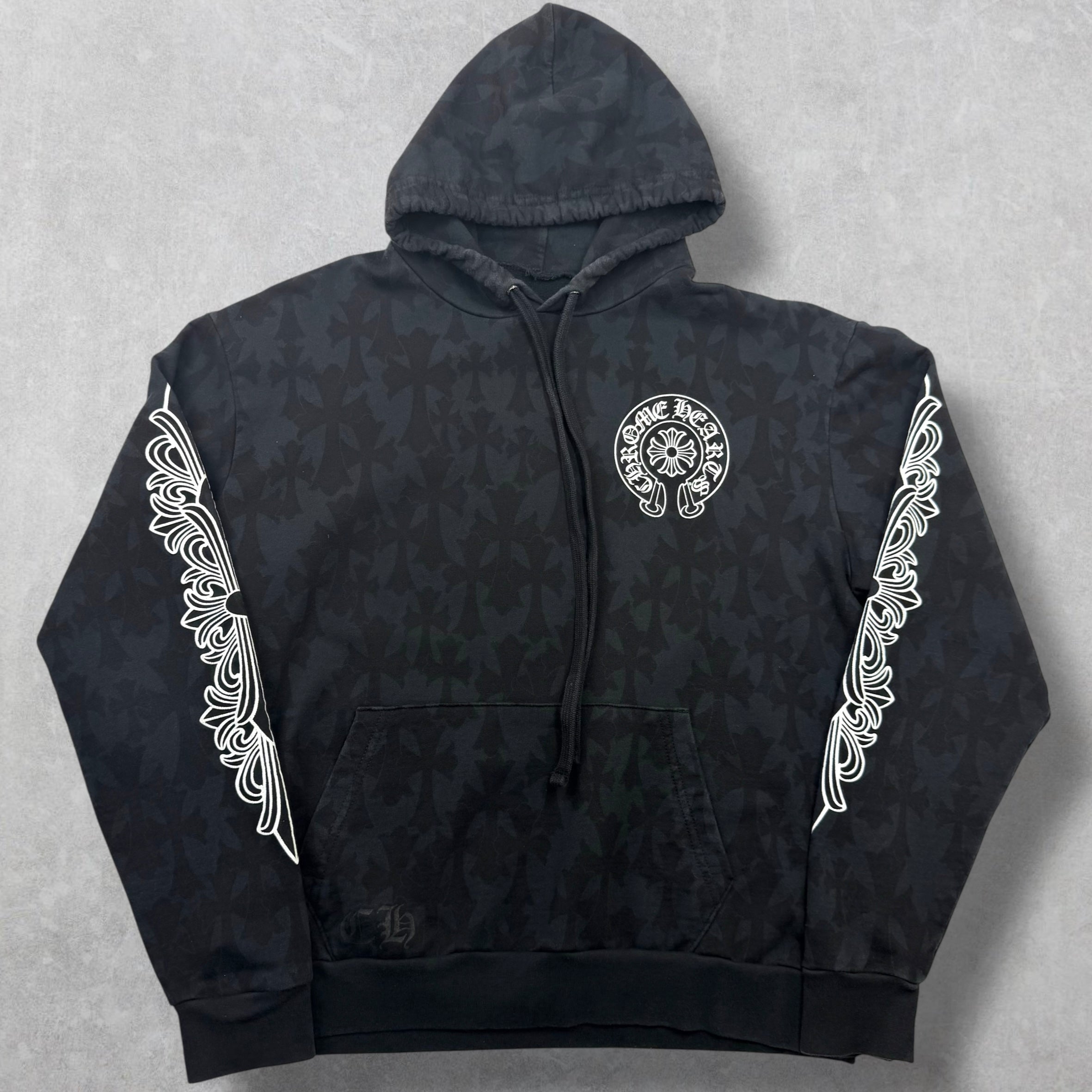 Chrome Hearts Monogram Cemetery Hoodie Small