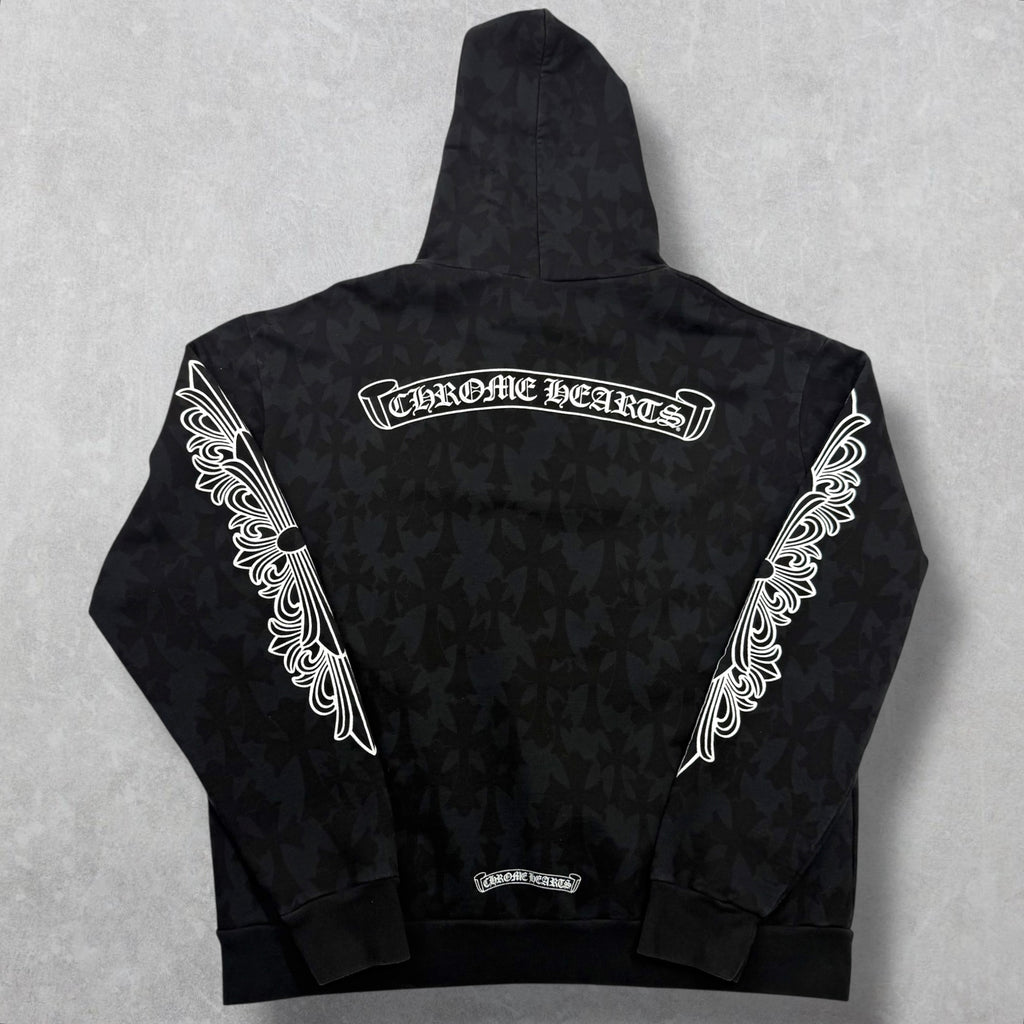 Chrome Hearts Monogram Cemetery Hoodie Small