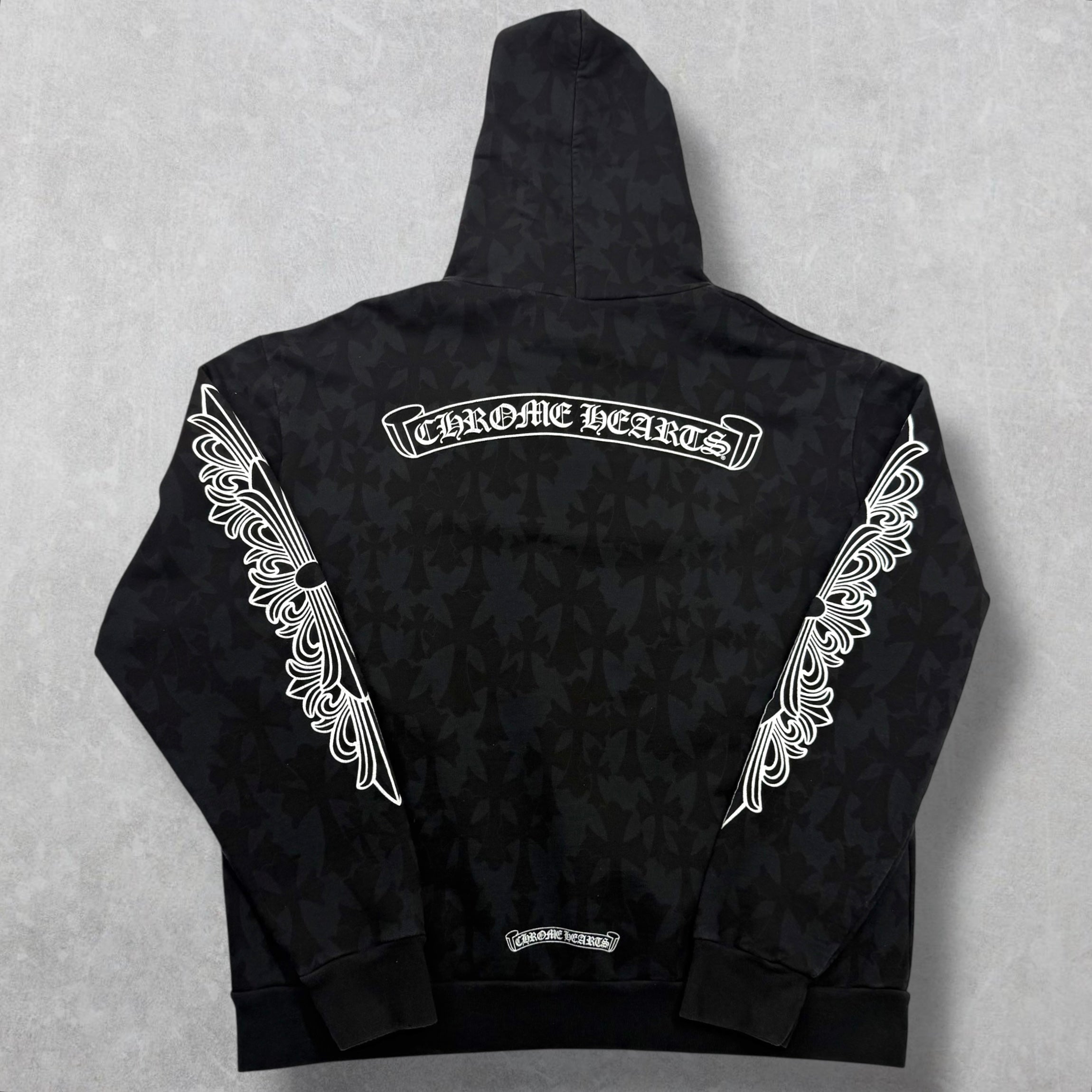 Chrome Hearts Monogram Cemetery Hoodie Small