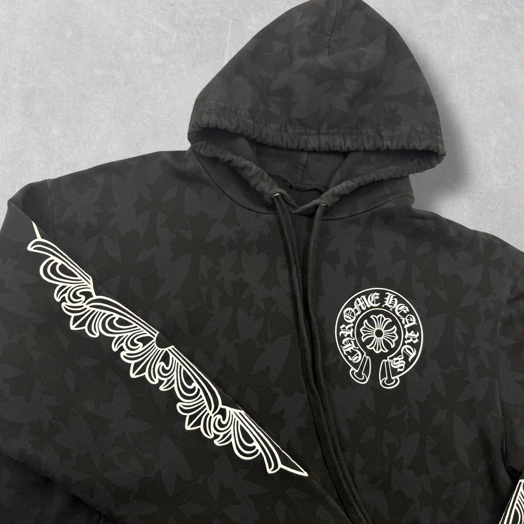 Chrome Hearts Monogram Cemetery Hoodie Small