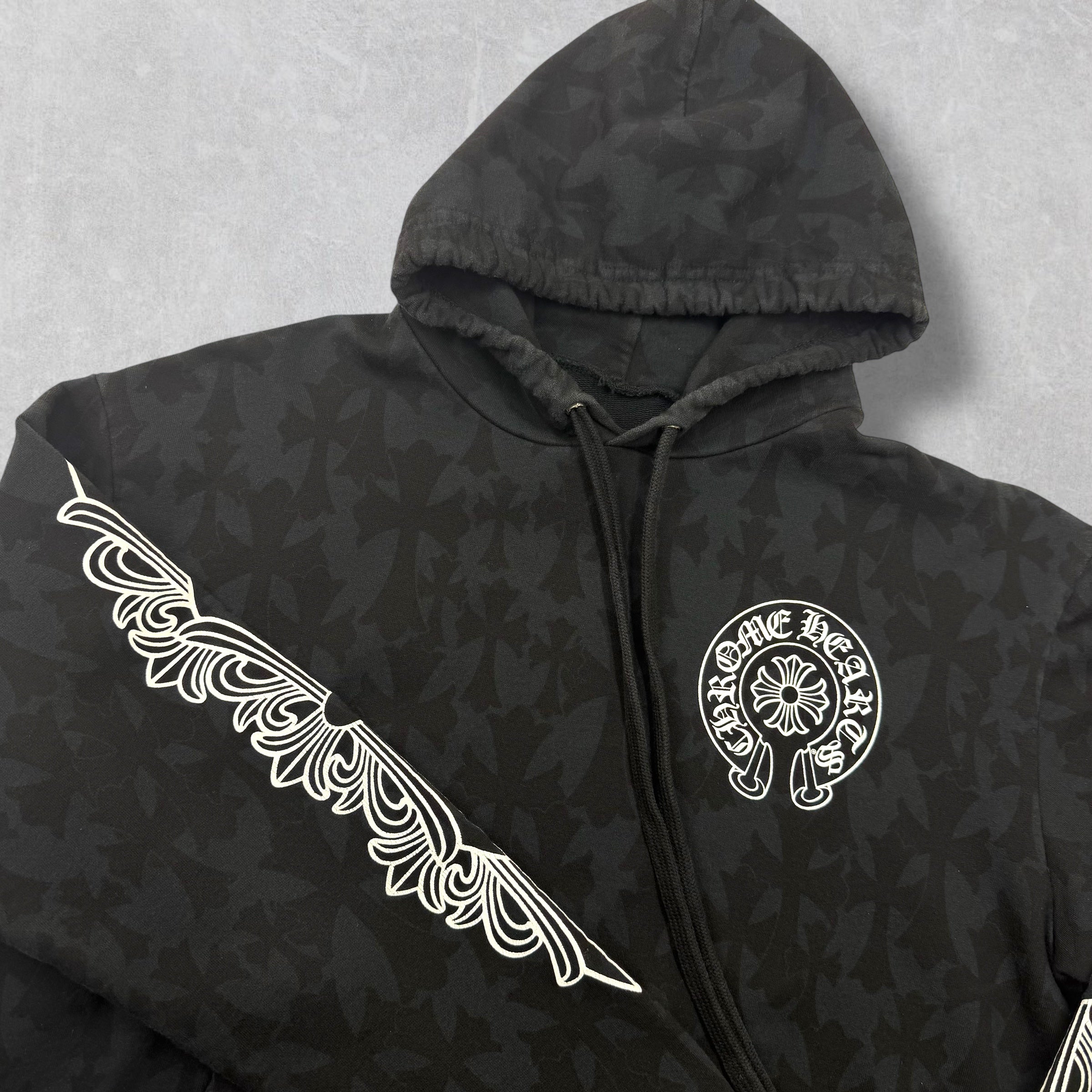 Chrome Hearts Monogram Cemetery Hoodie Small