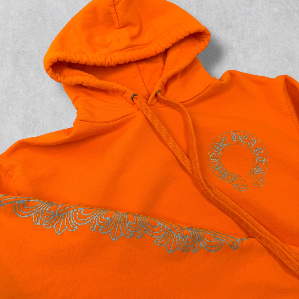 Chrome Hearts Miami Exclusive Orange Hoodie Small