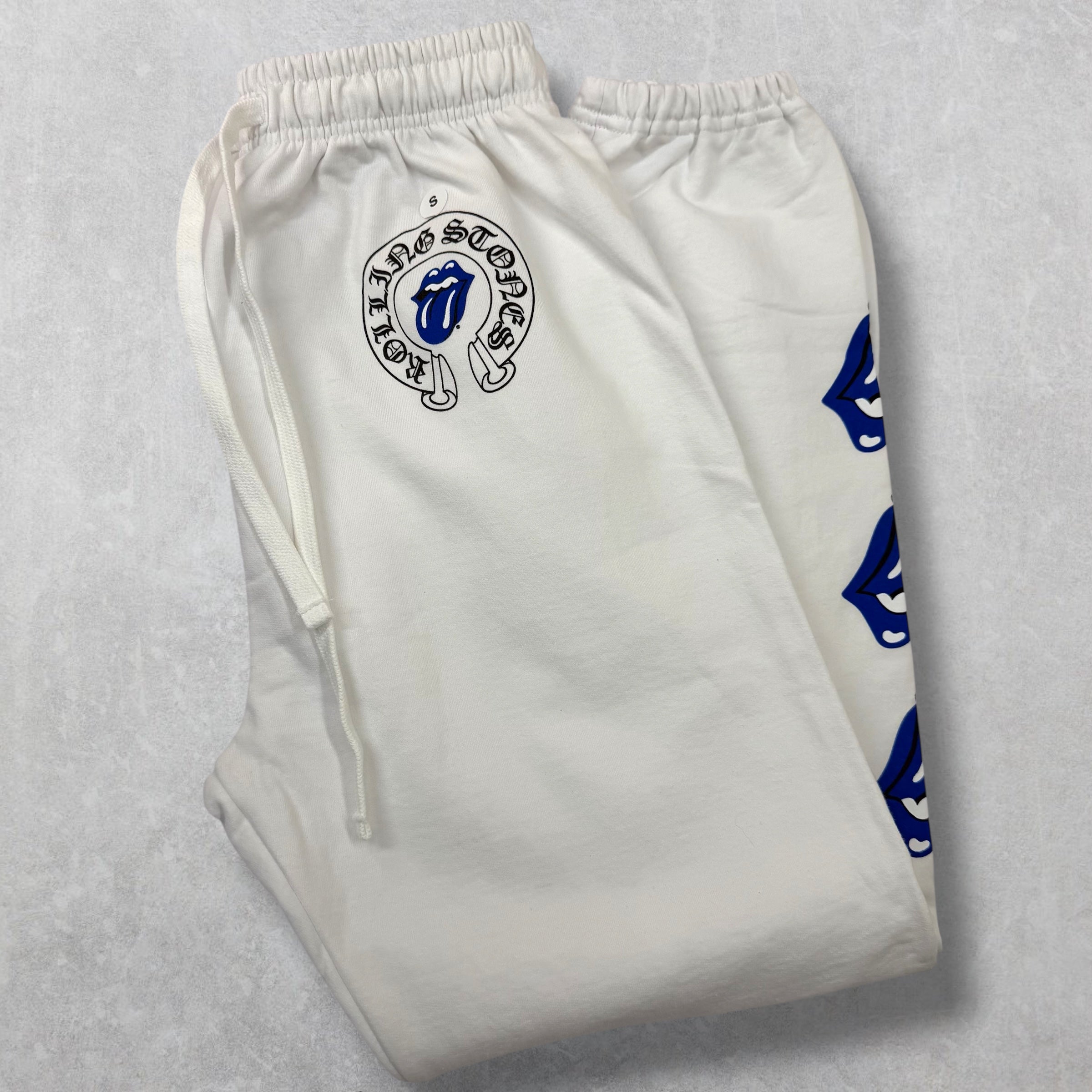 Chrome Hearts Rolling Stones Blue Lip Sweats Small