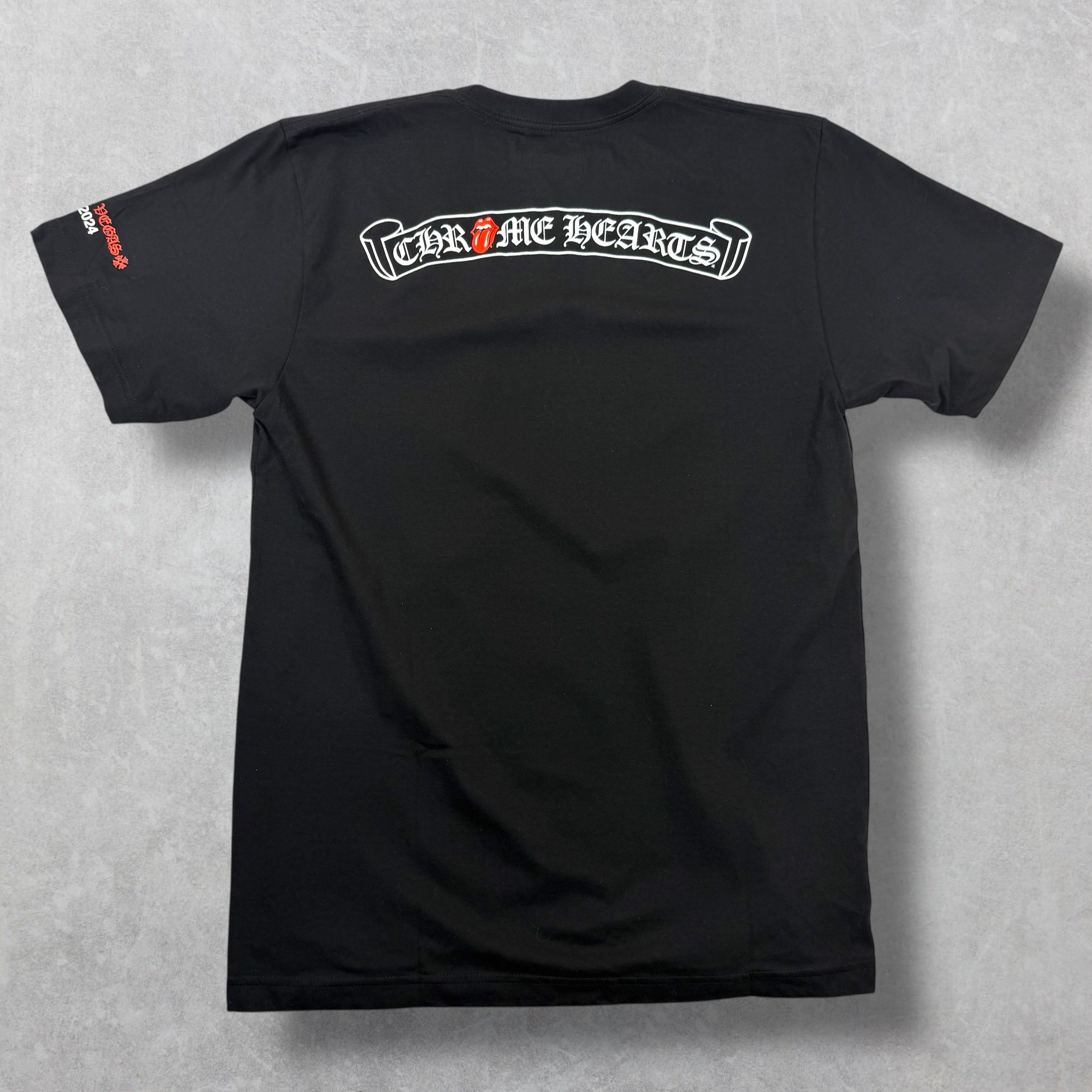 Chrome Hearts Rolling Stones Neck Logo Tee M