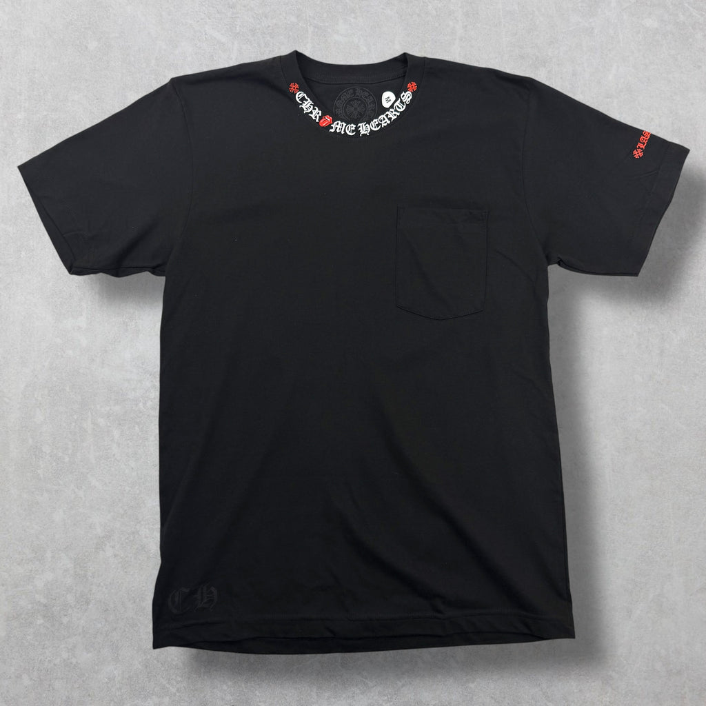 Chrome Hearts Rolling Stones Neck Logo Tee M
