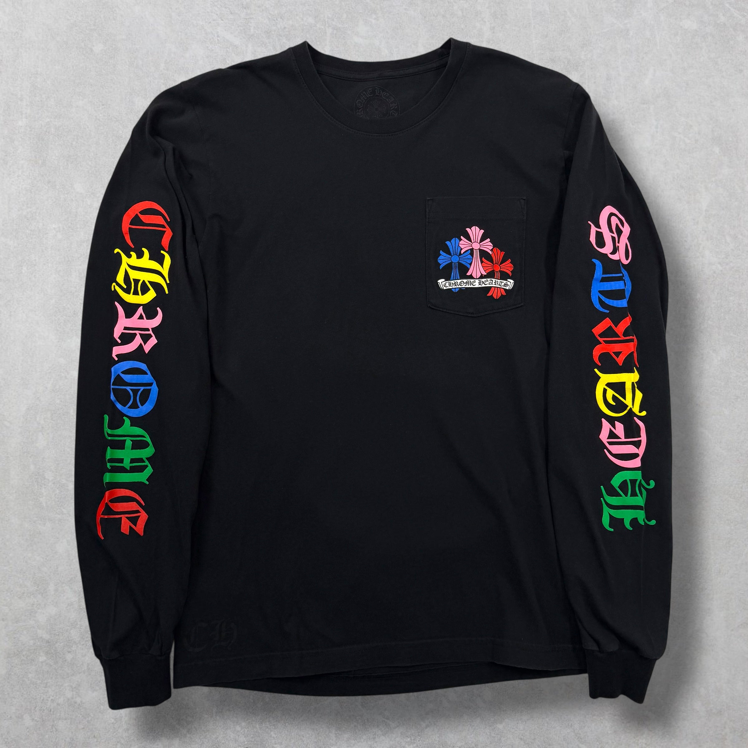 Chrome Hearts Multicolor Cross L/S Tee M