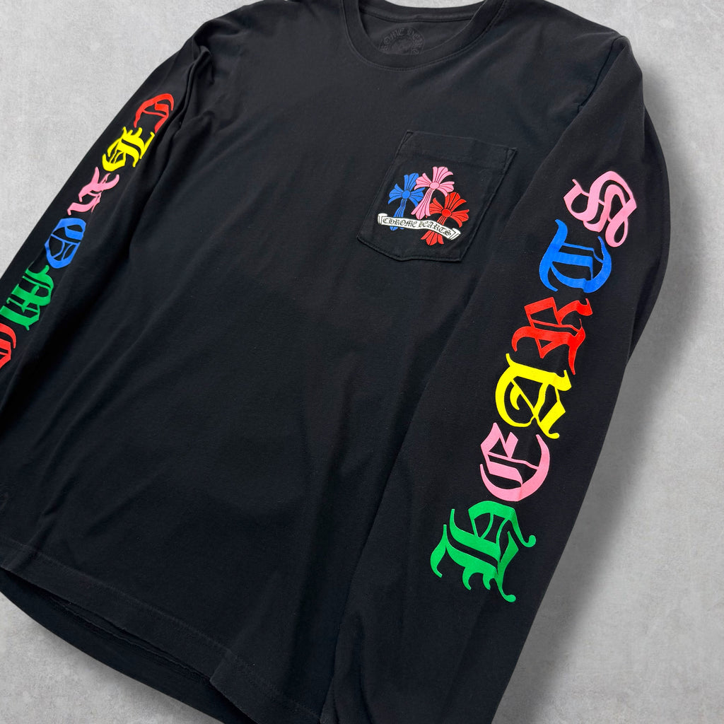 Chrome Hearts Multicolor Cross L/S Tee M
