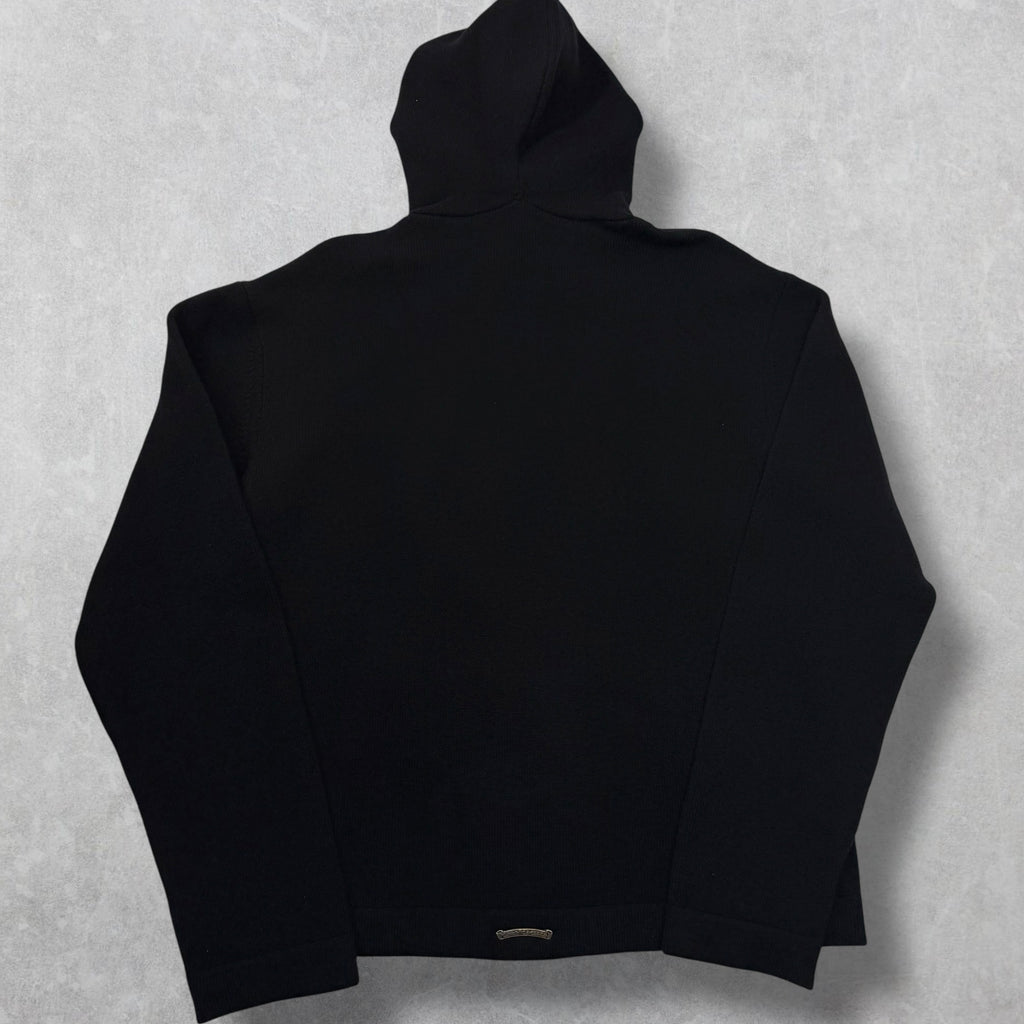 Chrome Hearts Leather Patch Cashmere Hoodie M