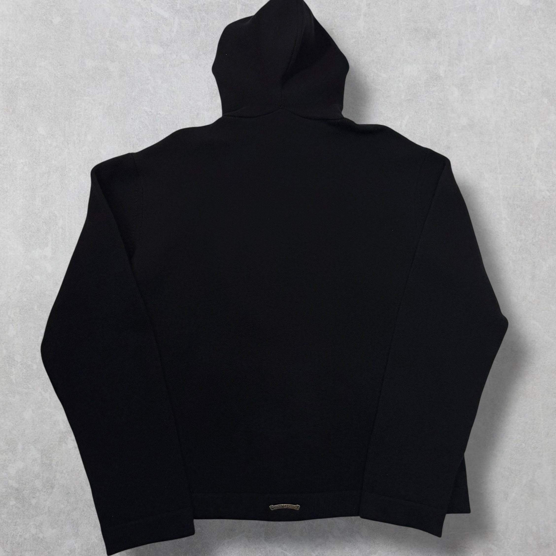 Chrome Hearts Leather Patch Cashmere Hoodie M