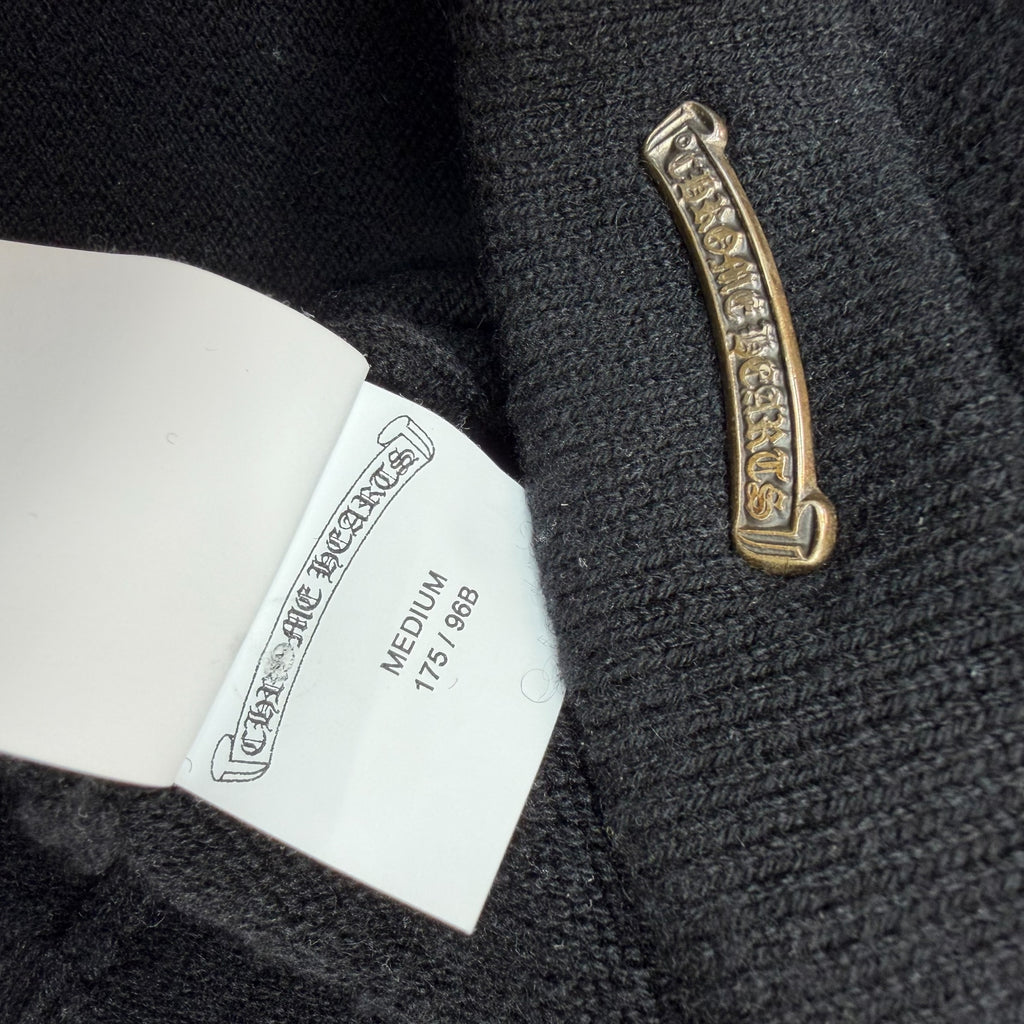 Chrome Hearts Leather Patch Cashmere Hoodie M
